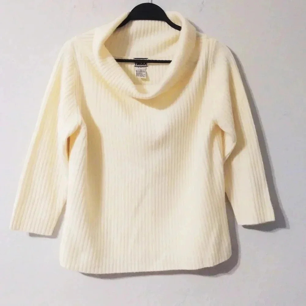 Vintage 90's Forenza Lambswool Ivory Sweater NWOT